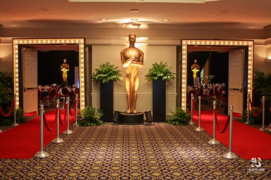 emmey themed party with red carpets