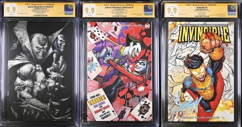 9.9 signature series graded comics