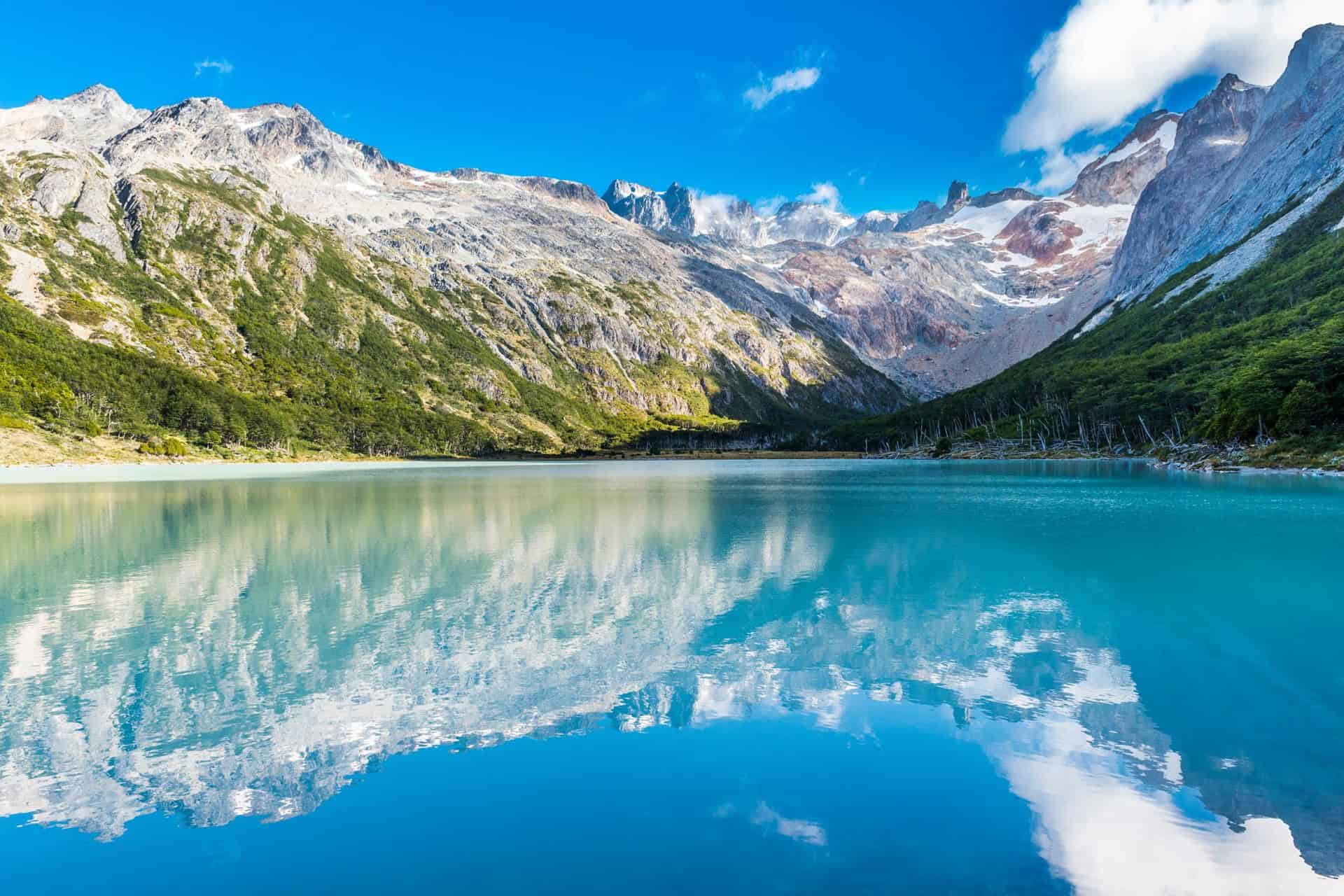 Laguna Esmeralda aguas turquesa Ushuaia