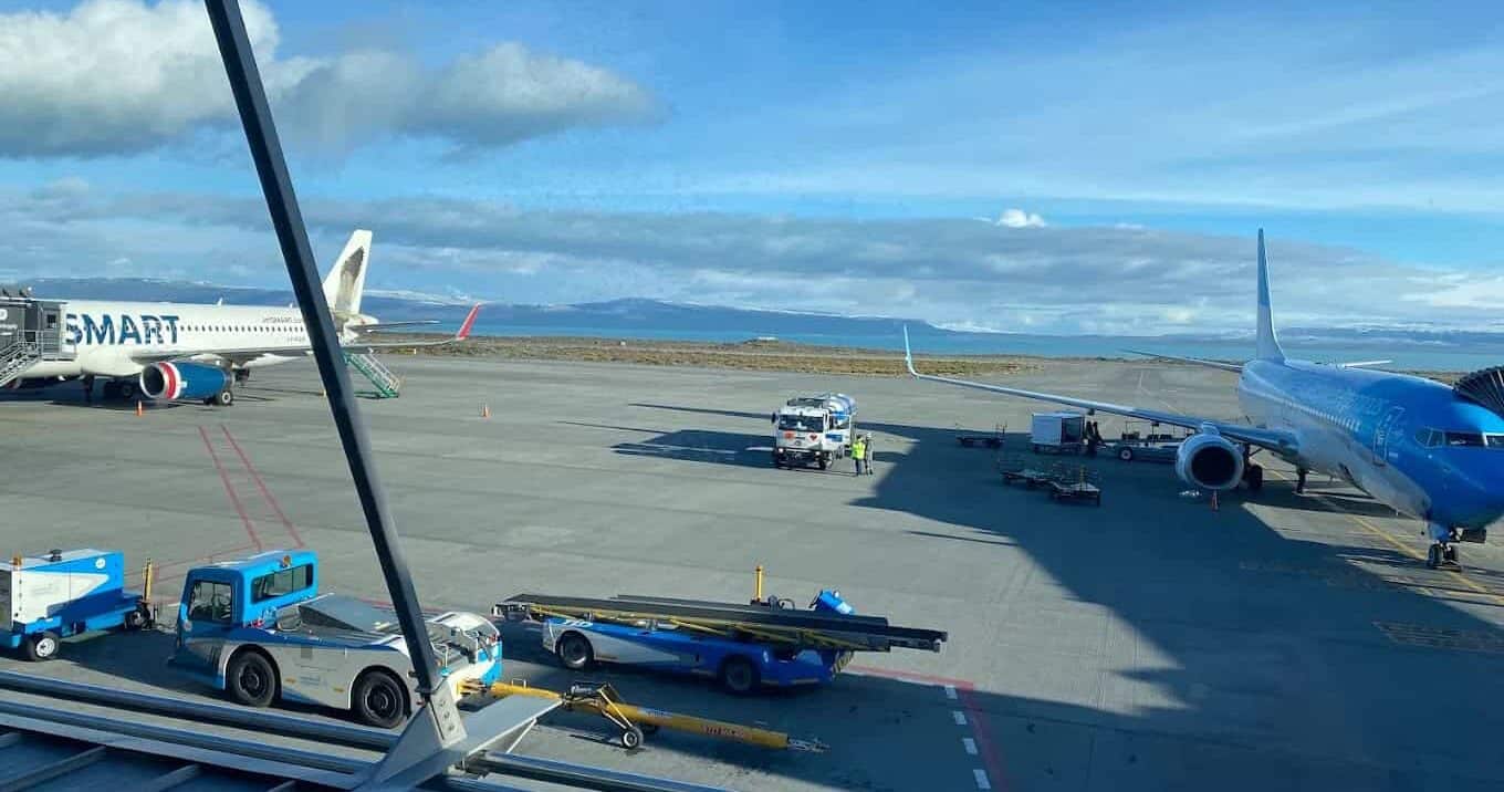 Terminal del aeropuerto de El Calafate, servicio de traslado