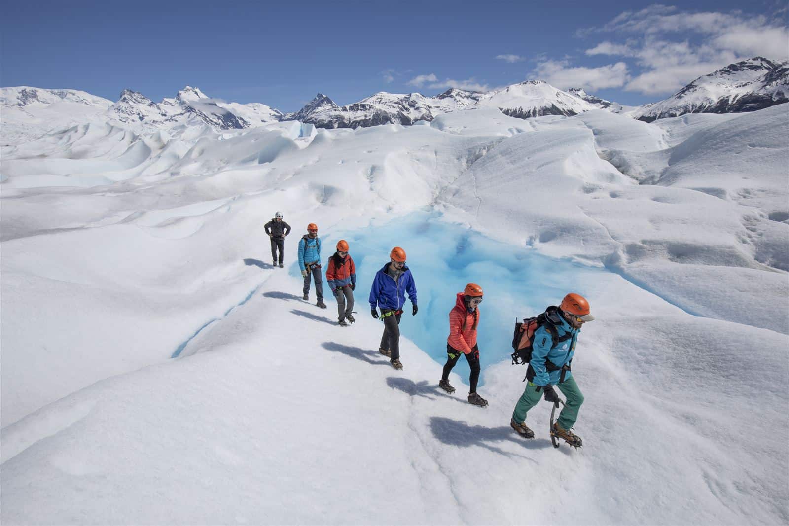 Trekking sobre el hielo del Glaciar Perito Moreno en la excursión Big Ice El Calafate