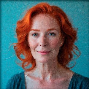 Señora pelirroja adulta