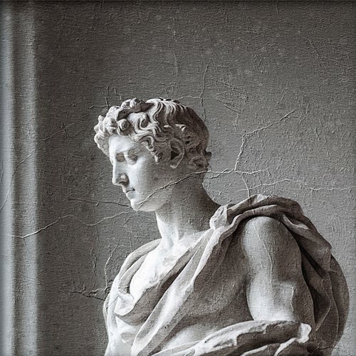 Escultura enseña musculatura del cuerpo humano