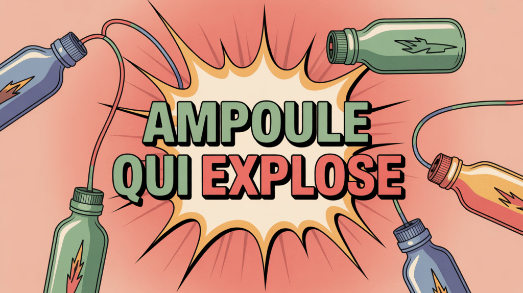 ampoule explose illustration prévention sécurité maison