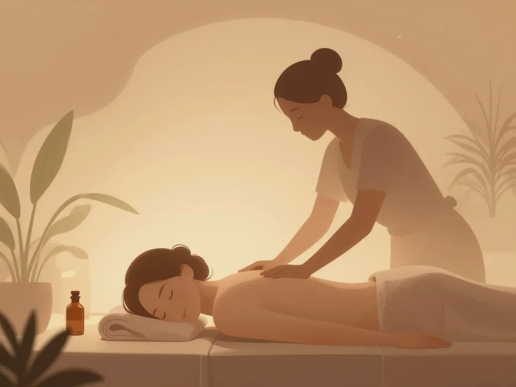illustration détente body body spa ambiance zen