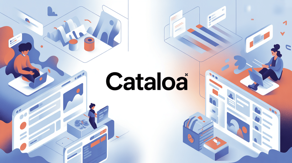 interface cataloa illustration vectorielle moderne