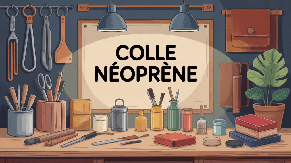 illustration colle néoprène polyvalence matériaux
