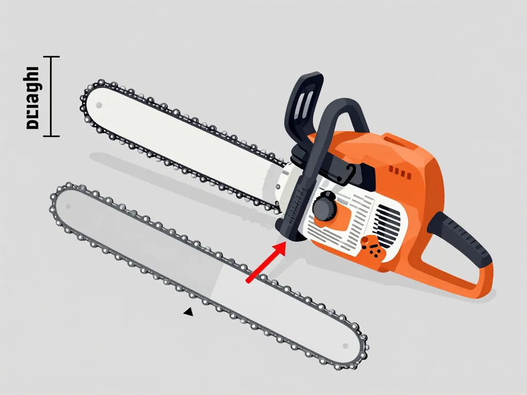 comment mesurer un guide de tronçonneuse repères longueur pas jauge