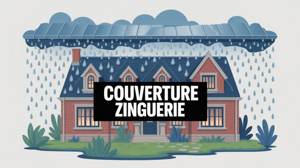 Illustration couverture zinguerie toiture étanchéité