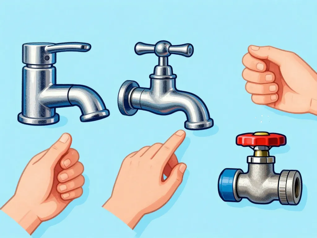 visuel dans quel sens fermer un robinet mitigeur extérieur vanne