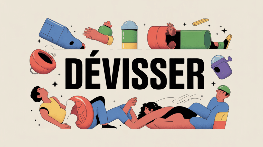 dévisser sens illustration technique figuré chute