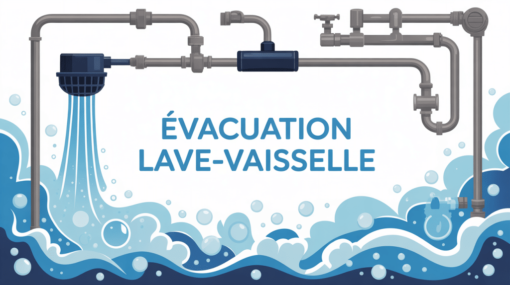 schéma évacuation lave vaisselle
