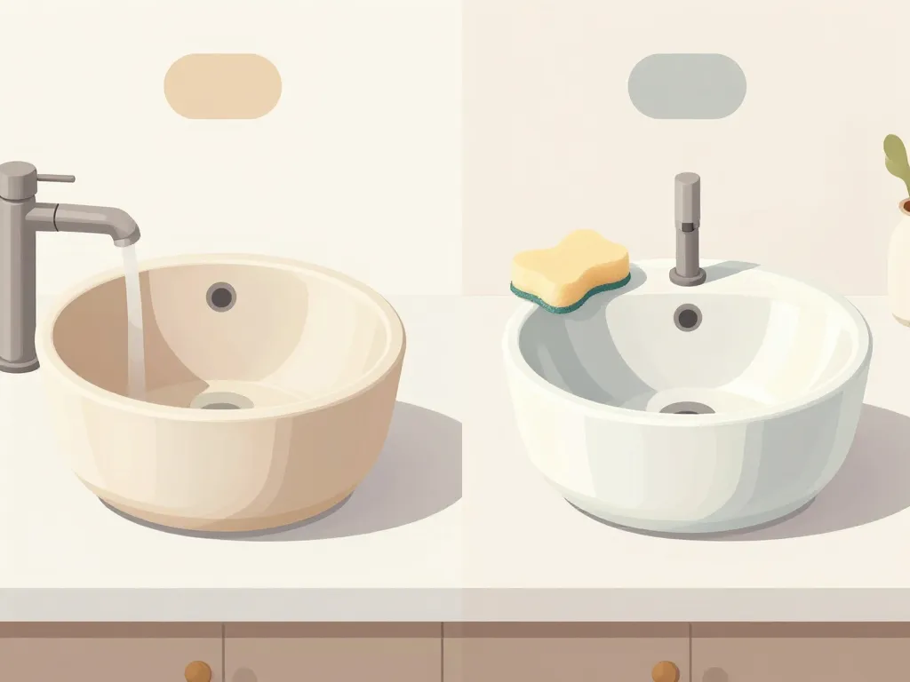 schéma évier en grès ou céramique comparatif