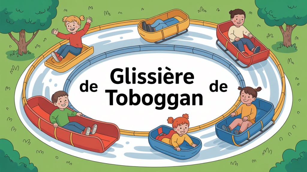 glissiere toboggan illustration aire de jeux enfants