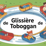 glissiere toboggan illustration aire de jeux enfants