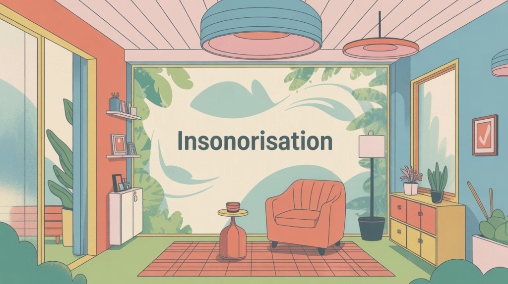 Illustration d'insonorisation des parois domestiques