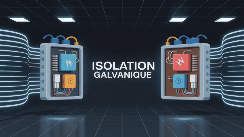 Illustration isolation galvanique circuits séparés