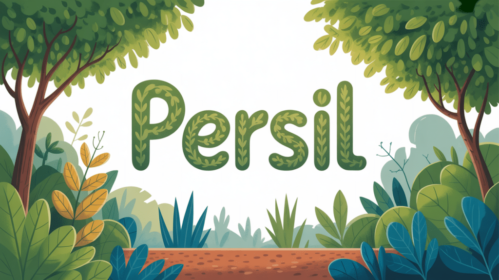 le persil repousse t il l'année suivante illustration vectorielle