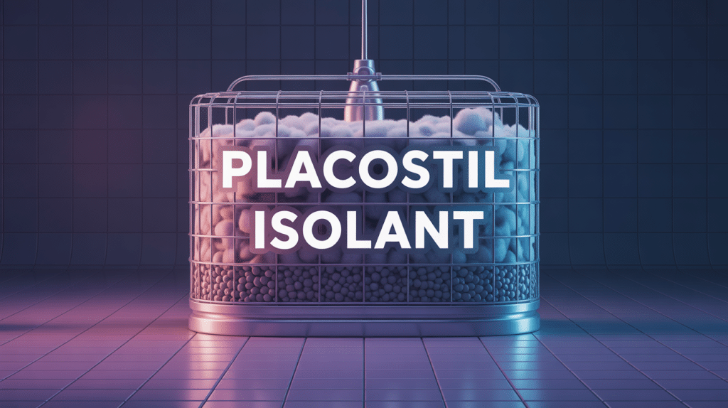 illustration cloison placostil isolant vue éclatée