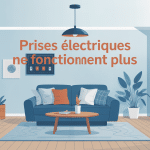 prises électriques ne fonctionnent plus pourtant fusible ok illustration vectorielle