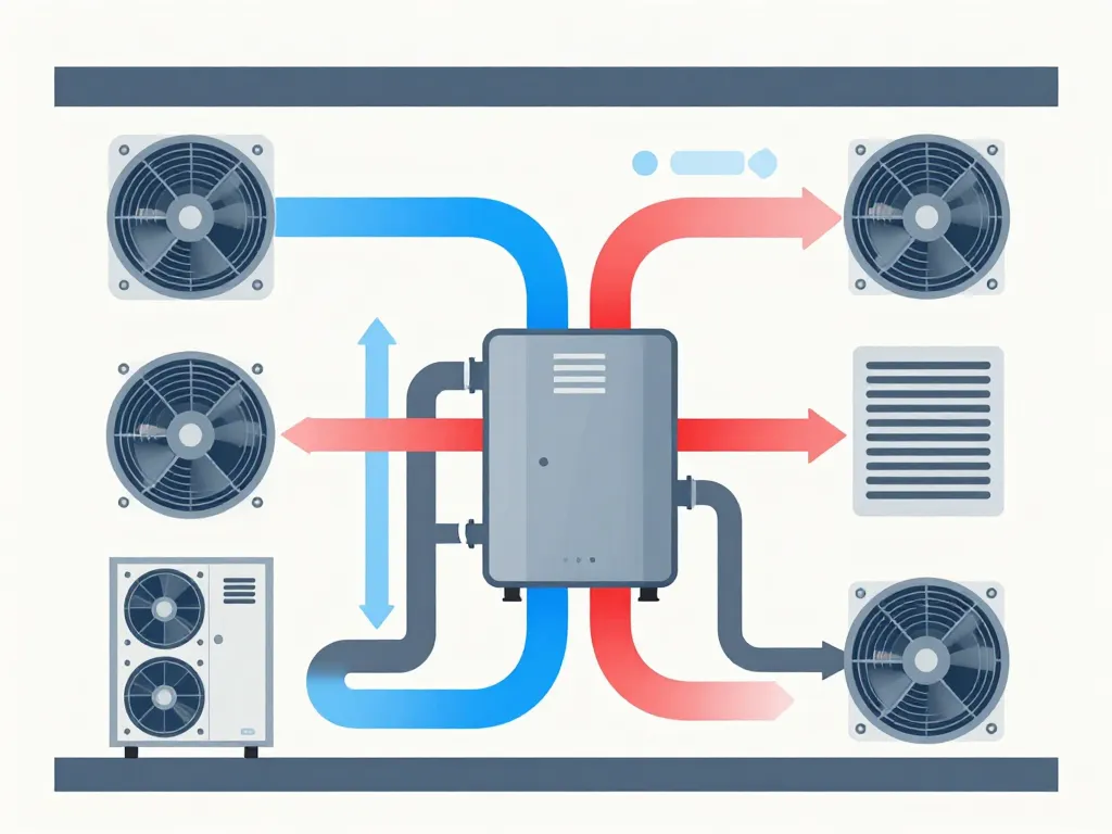 Diagramme architecture schéma VMC double flux