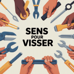 Illustration outils sens pour visser et dévisser