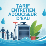 illustration tarif entretien adoucisseur d'eau contexte domestique