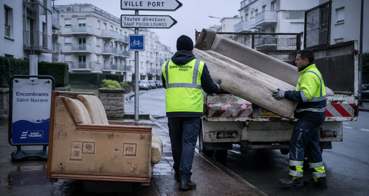 encombrants saint nazaire collecte agents trottoir