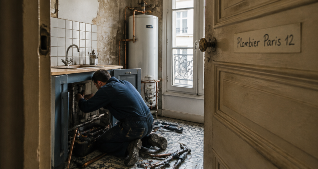 plombier paris 12 sous évier