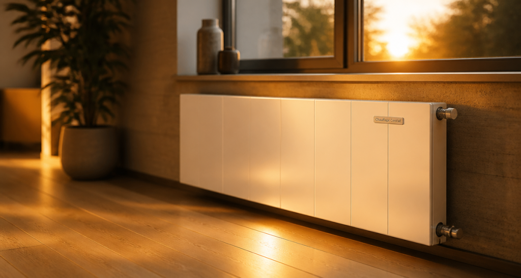 radiateur en acier pour chauffage central sous fenêtre