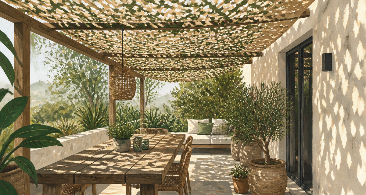 filet-camouflage.com sur pergola terrasse