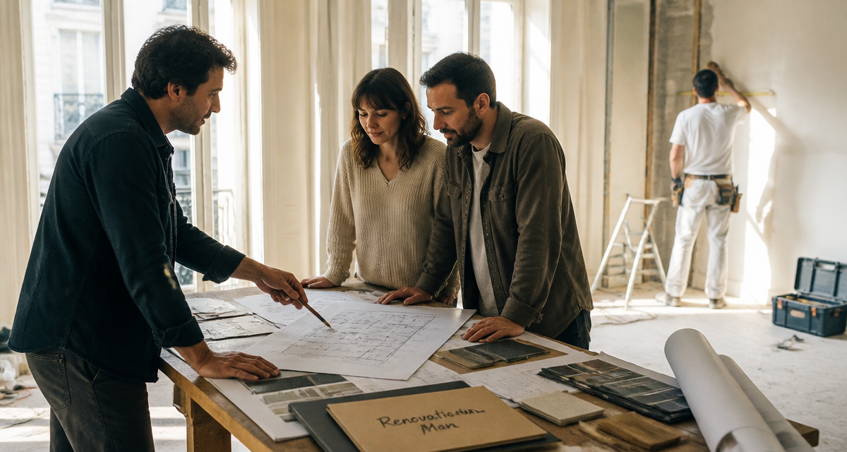 renovation man avis conseiller et clients en chantier