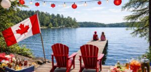 Canada Day Dock Party Rentals in Muskoka