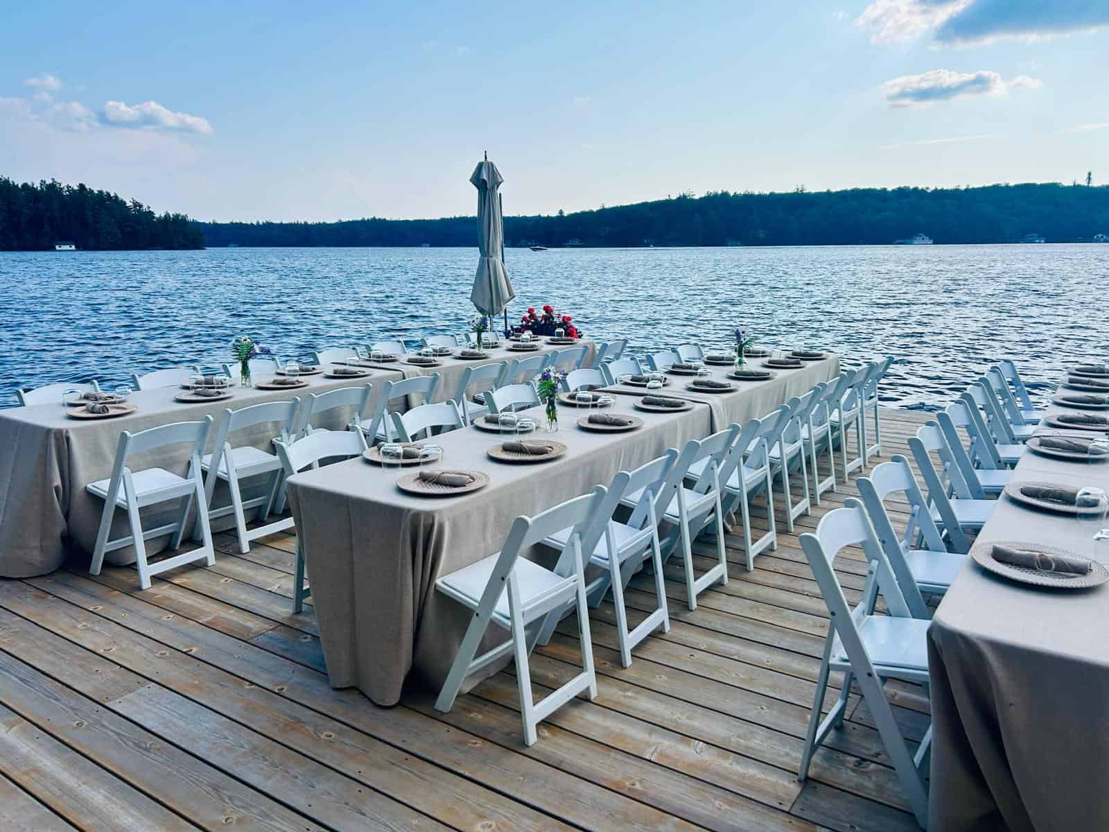 Client event featuring Muskoka Party Rentals