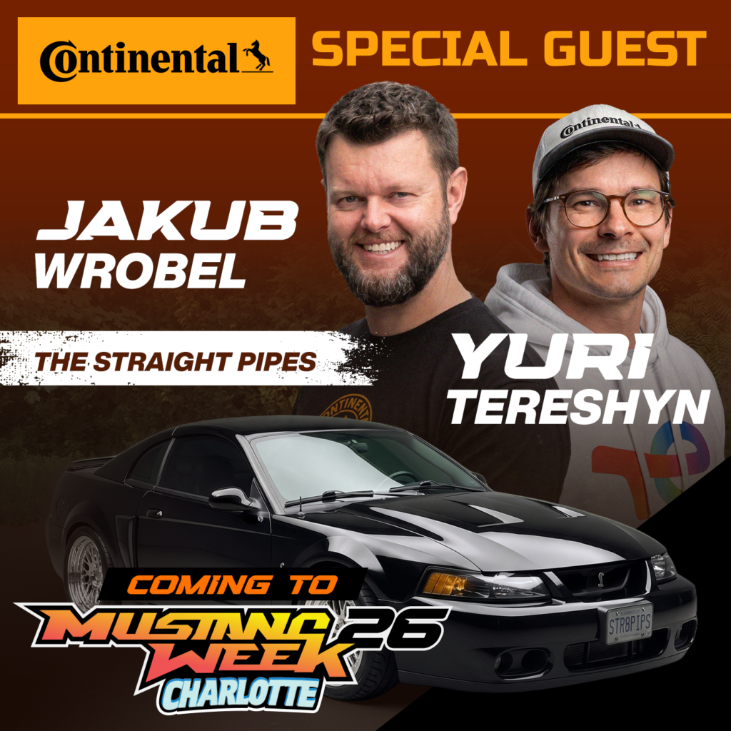 Special guest Jakub Wrobel and Yuri Tereshyn at Mustang Week Charlotte 2026.