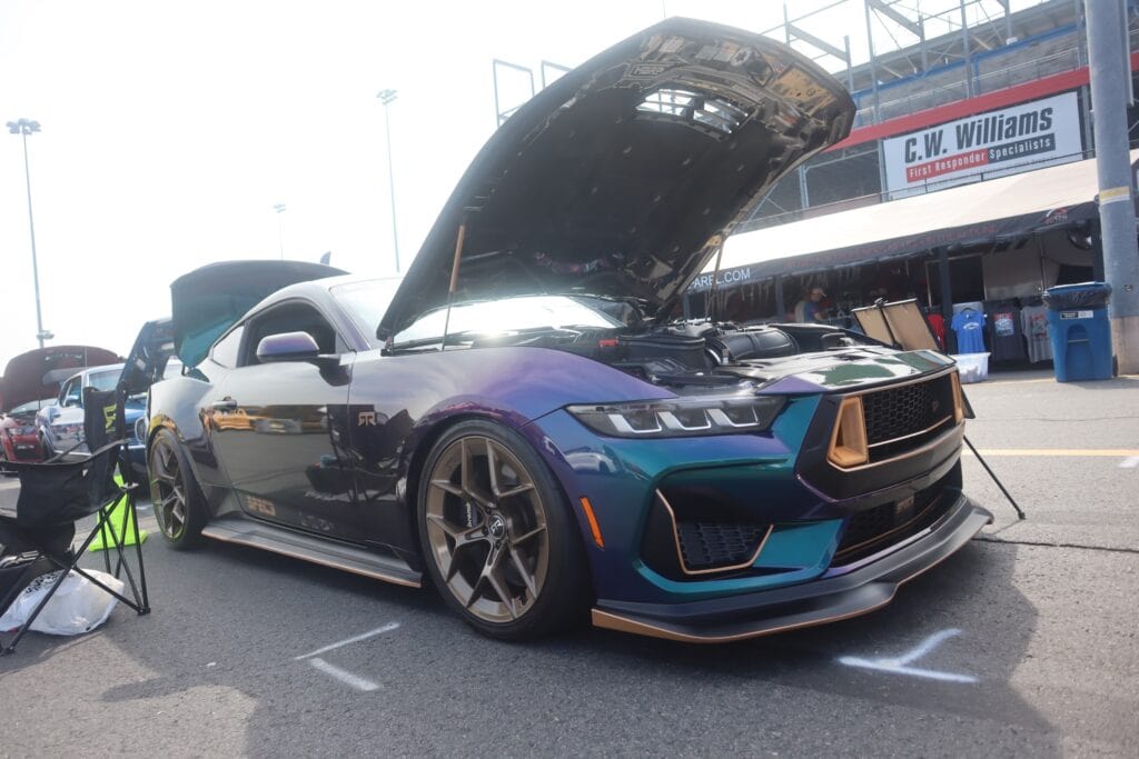 Sleek custom Ford Mustang at Mustang Week Charlotte 2026 event.