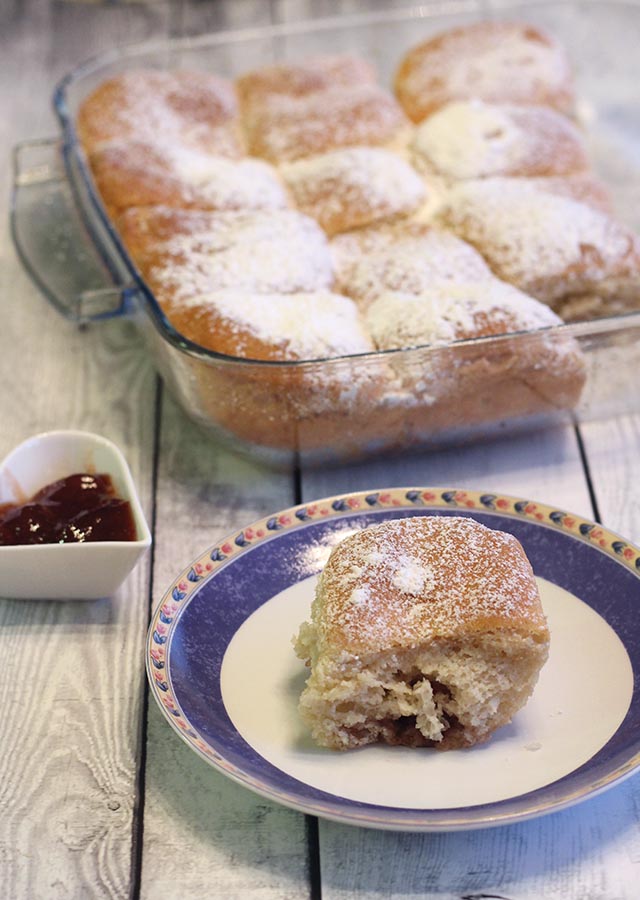 לחמניות אפויות ללא גלוטן במילוי ריבה