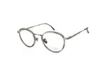 Modern metal eyeglasses with round lenses for clear vision and style.