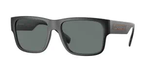 Stylish black sunglasses with tinted lenses, perfect for UV protection.