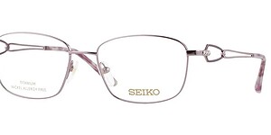 Seiko titanium eyeglasses with allergy-friendly design and sleek frame.