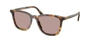 Tortoiseshell sunglasses with brown lenses for UV protection and fashion.