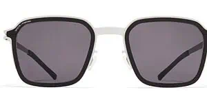 Stylish sunglasses with dark lenses and white frame for eye protection and fashion.