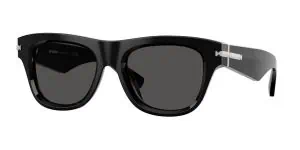 Black sunglasses with sleek design, perfect for UV protection and style.