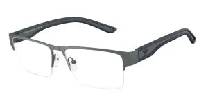 Emporio Armani eyeglasses with sleek black frames and clear lenses for stylish vision correction.