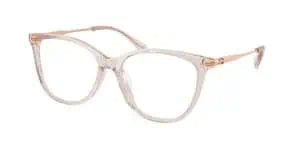 Modern clear frame eyeglasses for stylish vision correction.