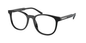 Black eyeglasses with stylish frame for vision correction and eye care in Haymarket, Sydney.