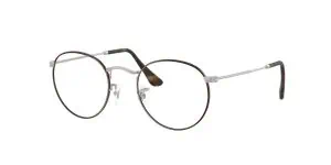 Eyeglasses with round frames and clear lenses, perfect for fashion and vision needs.
