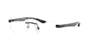 Optometrist wearing smart glasses at MySpec Haymarket clinic.