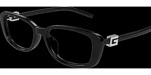 Black stylish eyeglasses for vision correction and fashion.