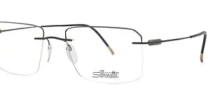 Rimless eyeglasses with lightweight frame and adjustable nose pads, ideal for stylish vision correct.